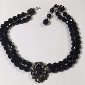 Vintage DeMario double strand beaded necklace